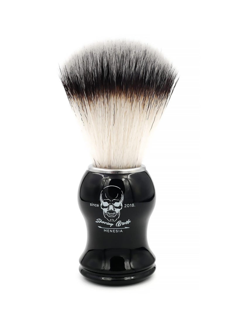 menesia Shaving Brush for Men, Black handle Shave Brush,Mens Shaving Cream & Soap Brush (skull)  - Image 3