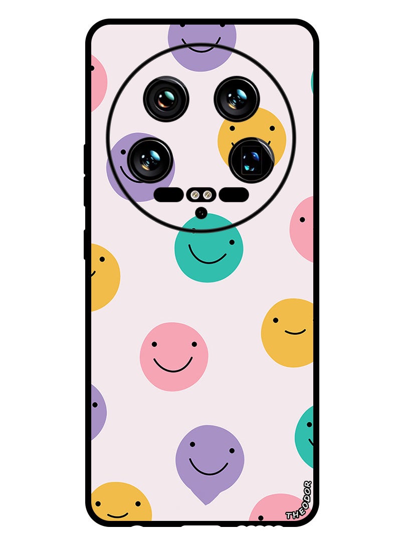 Theodor Protective Case Anti Scratch Shock Proof Bumper Cover For Xiaomi 14 Ultra Smileys - Image 1
