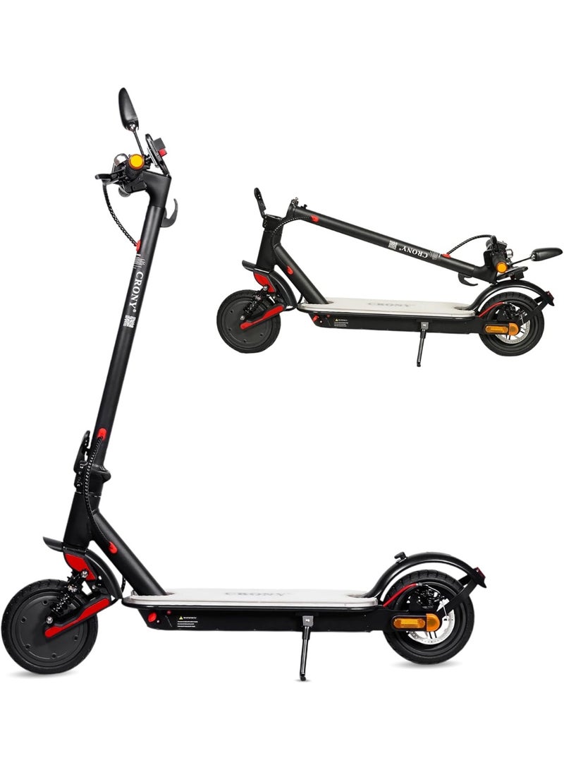 كروني سكوتر كهربائي M365 Ultra، مدى 10–25 كم، تعليق أمامي مزدوج، فرامل قرصية لقيادة أكثر سلاسة، بطارية 36V/7.8Ah، محرك 250 واط، إطارات حضرية 8 بوصة، حمولة 100 كجم، هيكل خفيف من سبائك الألومنيوم، مناسب للأطفال والمراهقين والشباب، سكوتر قابل للطي وآمن مع أضواء LED بـ 7 ألوان، اتصال عبر تطبيق البلوتوث، مرآة خلفية، إشارات انعطاف، مثالي للذهاب إلى المدرسة وللمبتدئين، إصدار XM M365 عالي المواصفات. - Image 1