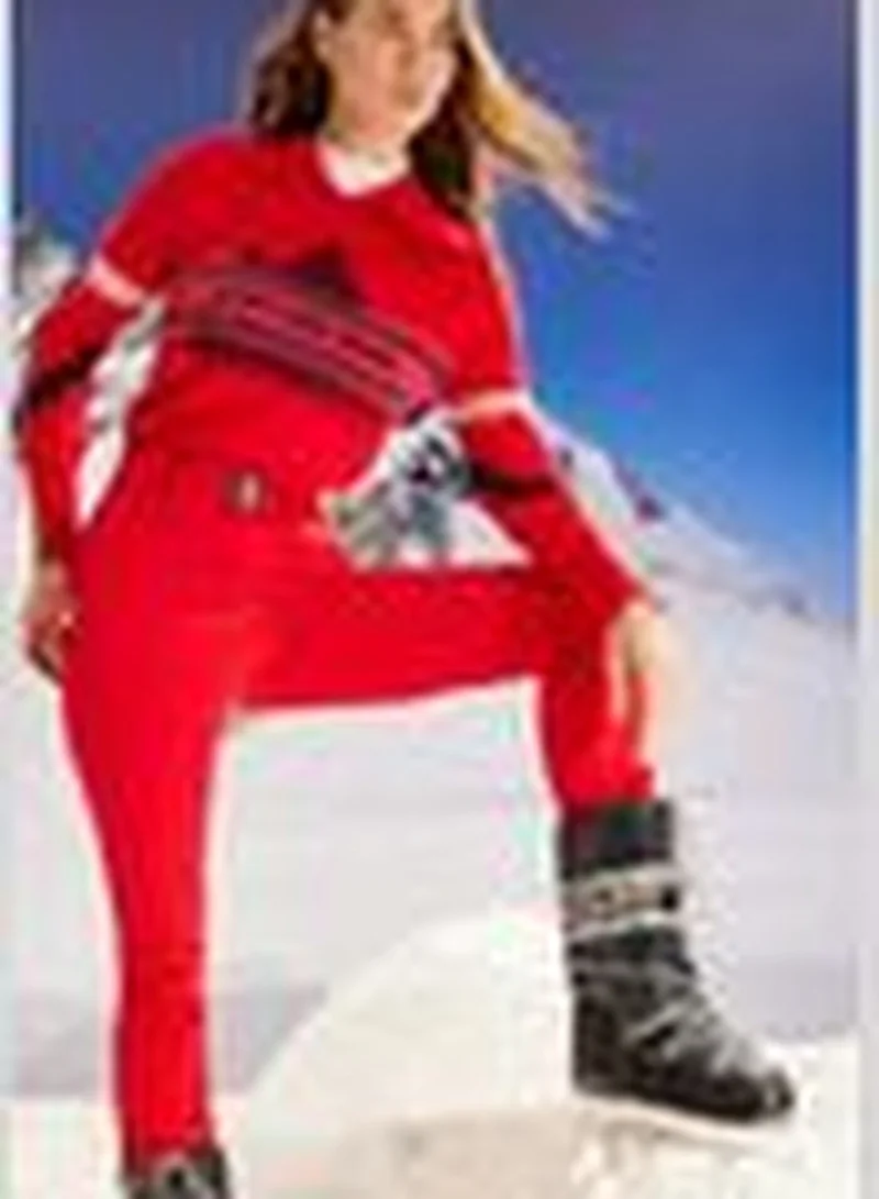 trendyol Winter Essentials Red Water Repellent Parachute Fabric Waist Belted Ski Trousers THMAW24EA00001