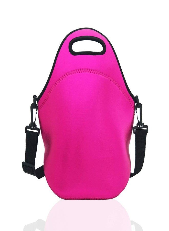YIDA Neoprene Insulated Lunch bag, Lunch tote Boxes Bags for Women Men Work Office School Picnic Travel (Rose Red) - Image 1