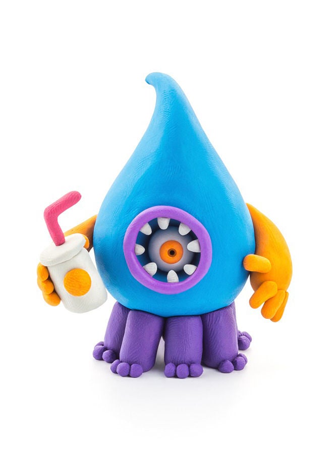 HEY CLAY Beasts Set-Colourful Modeling Kids-Air Dry Clay Kit 15 Cans And Sculpting Tools - Image 5