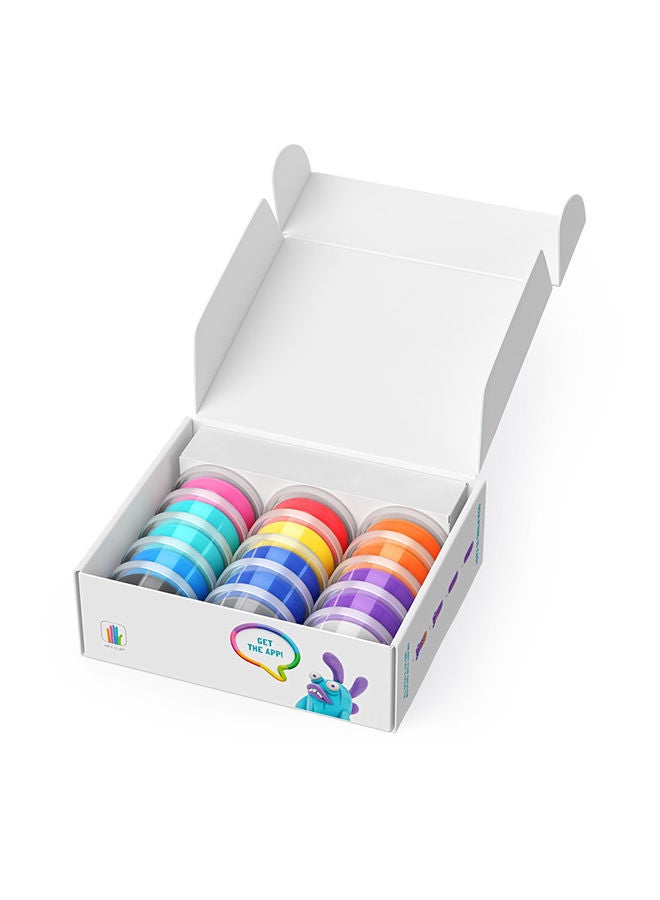 HEY CLAY Beasts Set-Colourful Modeling Kids-Air Dry Clay Kit 15 Cans And Sculpting Tools - Image 4