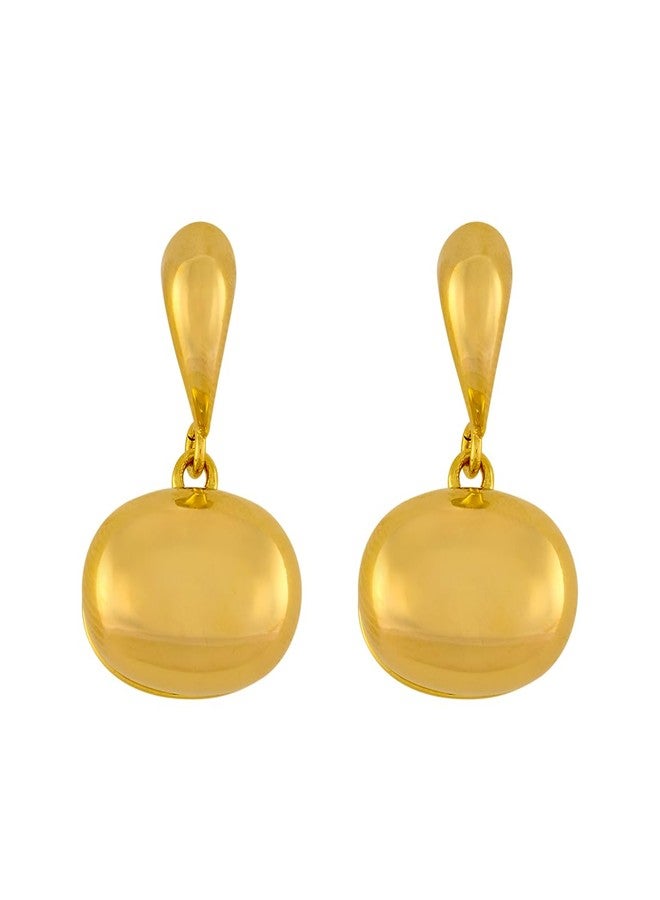 Kushal's Fashion Jewellery Gold Polished Copper Trendy Earrings, Best for Casual Wear & Special Occasion - 455671 - Image 4