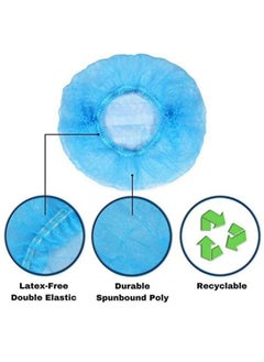 MedOne 100-Pieces Disposable Hair Net Anti Dust Hair Net Cap Non Woven Hair Cap  - Image 2