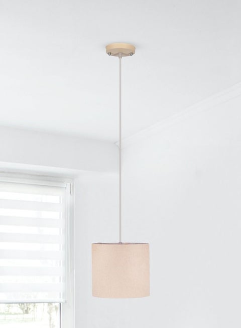 Regata Ceiling Lamp - Single | modern decorative LED E27 pendant light ceiling lamp hanging | suitable for any room | Color: Beige | Size: 70x18 cm