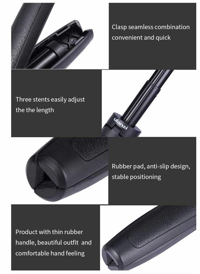 KASTWAVE - Extendable Bluetooth Selfie Stick with Detachable Wireless Remote and Tripod, Selfie Stick Compatible with Gopro Hero 8/7/6/5 Black DJI Osmo Action Action Camera Accessory Kits - Image 1