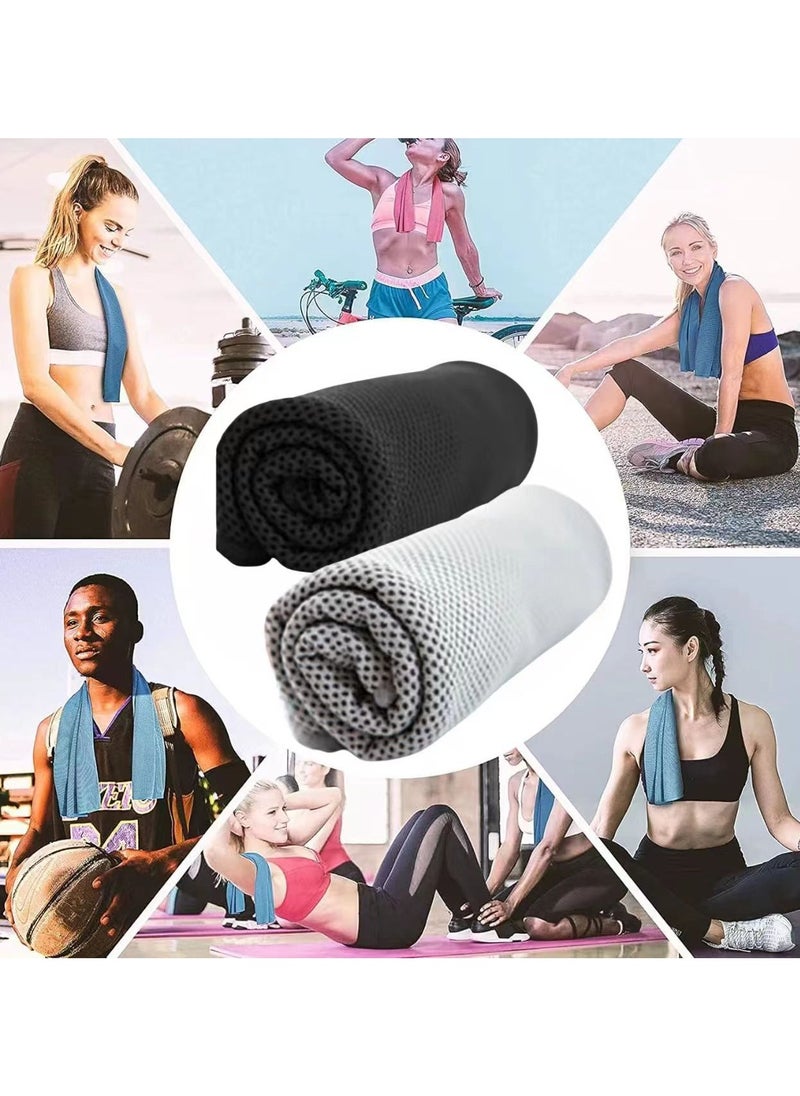 CABINA HOME - Cooling Towel, Cool And Dry Towel In Summer, Suitable For Bicycle, Yoga, Running, Fitness Enthusiasts 30x100cm - Image 1