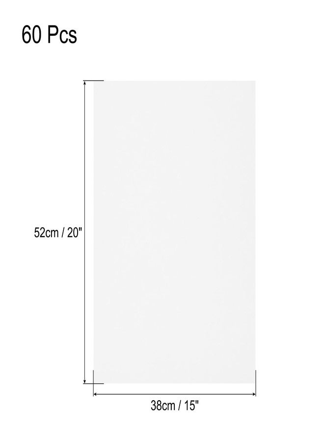 MECCANIXITY 60 Sheets White Cardstock 20" x 15", 200gsm/75lb Thick Card Stock Printer Paper for Crafts, Invitations, Card Making, Scrapbooking, Drawing - Image 2