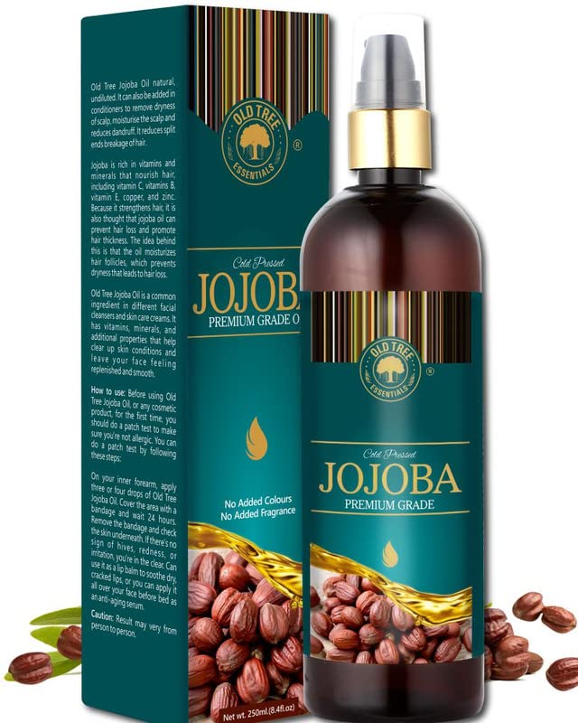 Old Tree Pure and Natural Jojoba Oil for Skin 200ml 100 Pure Natural Cold Pressed Oil Nurtures Hair Growth Skin Repair Hair and Nails Growth Suitable for all Skin Types - Image 1