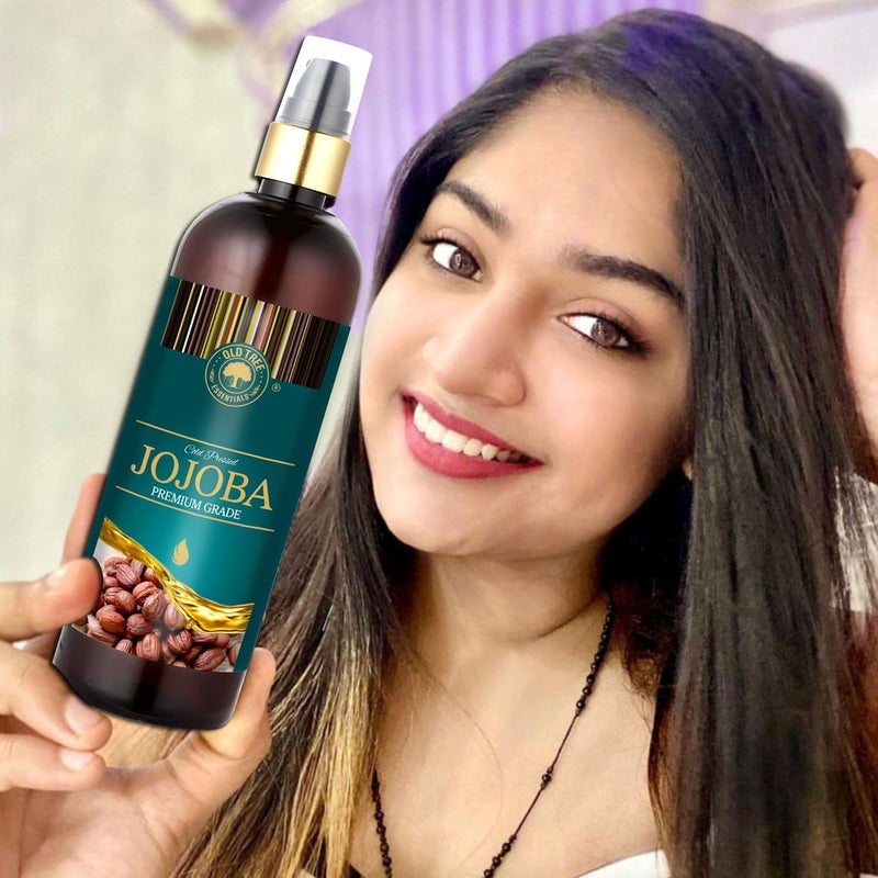 Old Tree Pure and Natural Jojoba Oil for Skin 200ml 100 Pure Natural Cold Pressed Oil Nurtures Hair Growth Skin Repair Hair and Nails Growth Suitable for all Skin Types - Image 4