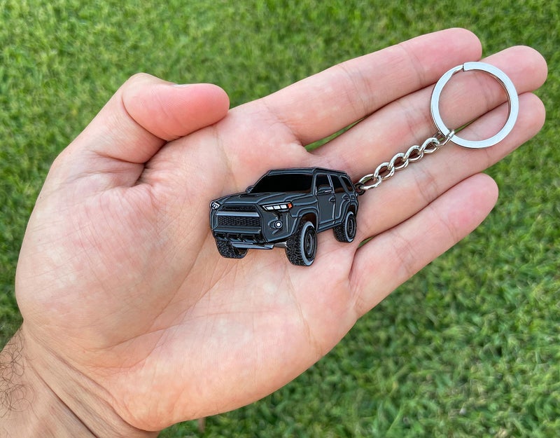 FOUR WHEEL BEAST 4Runner Accessories - Keychain 4 runner key chain key fob cover - 3rd 4th 5th gen mods car accessories trd 4 runner (Magnetic Gray) - Image 2