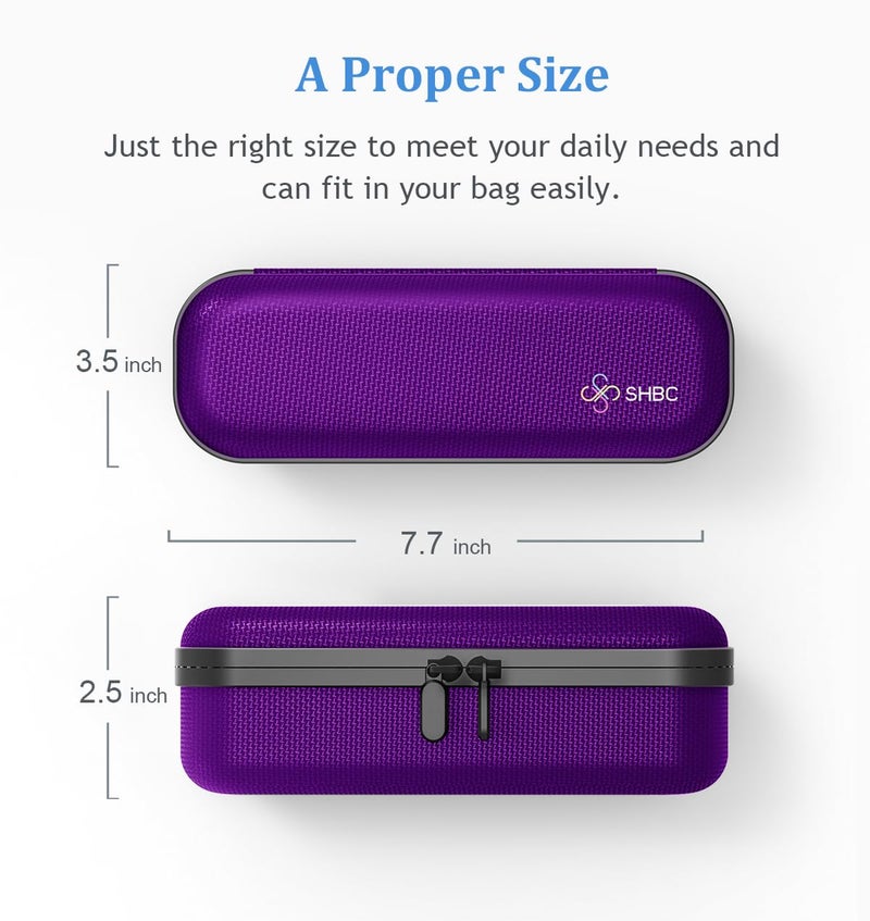 SHBC Upgraded Cold Effect PCM Insulin Pen Carrying Case Portable Medical Cooler Bag for Diabetes Convenient to Changing Needles with Each Injection Pueple - Image 2