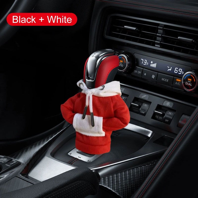 4 Colors Car Gear Stick Hoodie Black Red Interior Accessories Soft Comfortable Cover for Gear Handle Handbrake Shift Knob Protects Wear Tear - Image 5