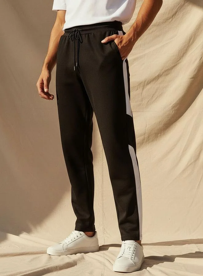 Men Joggers with Tape Detail