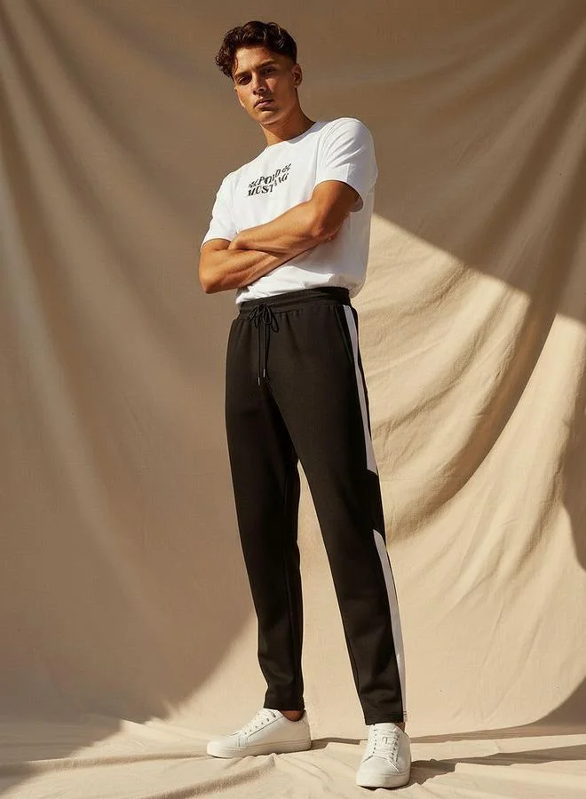 Splash FAV  Men Joggers with Tape Detail for Men | Best Price UAE