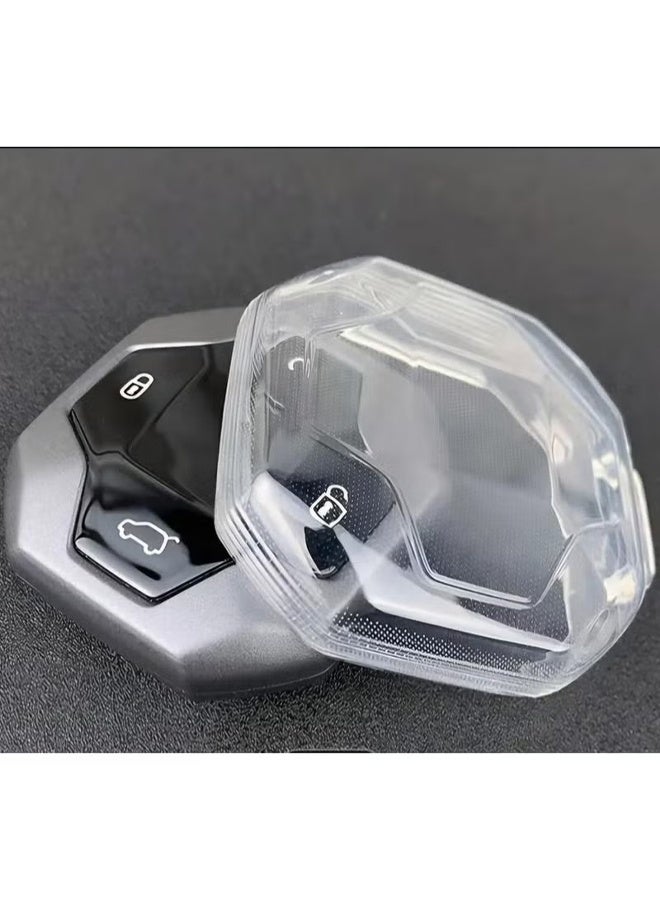 اتش واي Jetour T2 Traveler غطاء مفتاح يدوي عن بعد ، اكسسوارات السيارة (شفاف) - Image 1