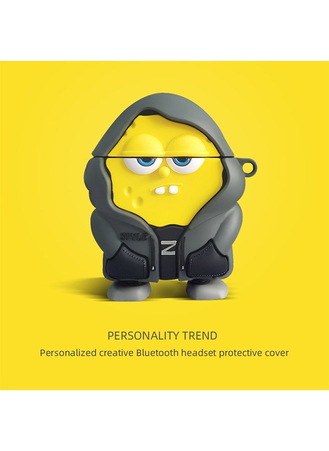 Generic - Sponge Bob SquarePants Protective Case，For Bluetooth Headset Air Pods Pro 2 Generation Protective Case - Image 1