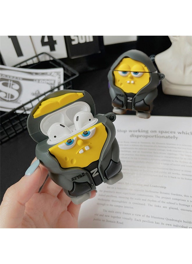 Generic - Sponge Bob SquarePants Protective Case，For Bluetooth Headset Air Pods Pro 2 Generation Protective Case - Image 1