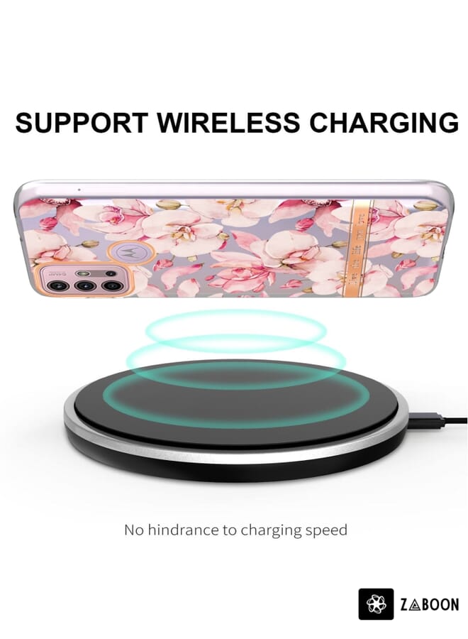 Zaboon Protective Case For Motorola Moto G30 / G20 / G10 / G10 Power Flowers and Plants Series IMD TPU - Image 3