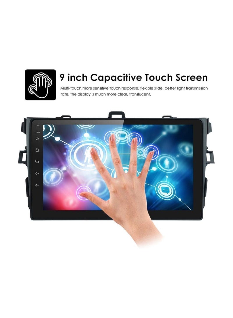 SHEZA STAR Android Car Stereo for TOYOTA COROLLA 2007 2008 2009 2010 2011 4GB RAM 64GB ROM Support Apple Carplay, MirrorLink WiFi BT, 9 Inch IPS Touch Screen with Backup Camera Included - Image 4