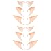Tavery 6 Pairs Elf Ears Cosplay Fairy Pixie Fairy Ears Soft Pointed Ear Tips Anime Party Dress Up Costume Makeup Masquerade Accessories Halloween Elven Vampire 6 Pairs - Image 3