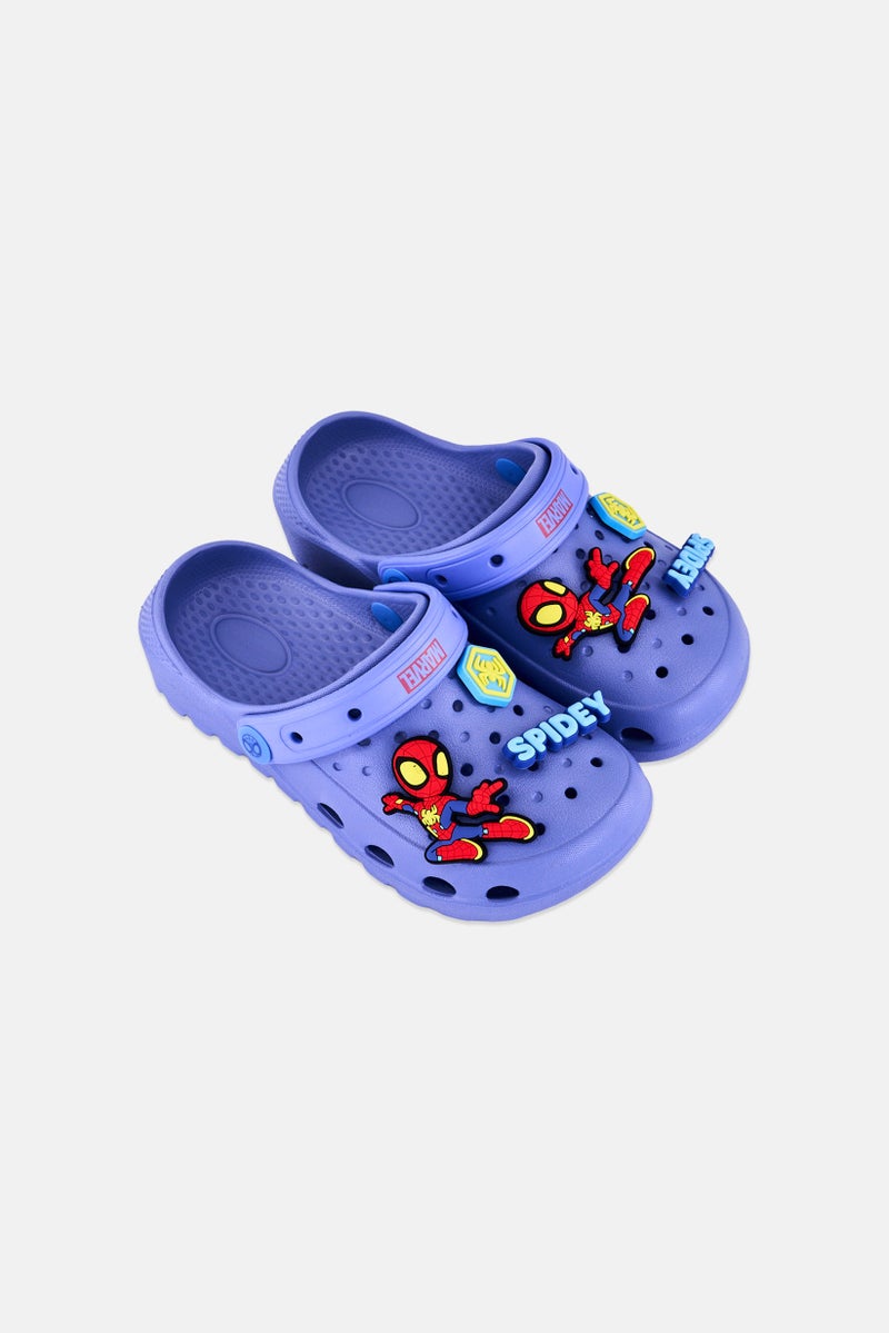 MARVEL Toddlers Boy Spidey Amazing Friends Slingback Clogs, Blue - Image 3