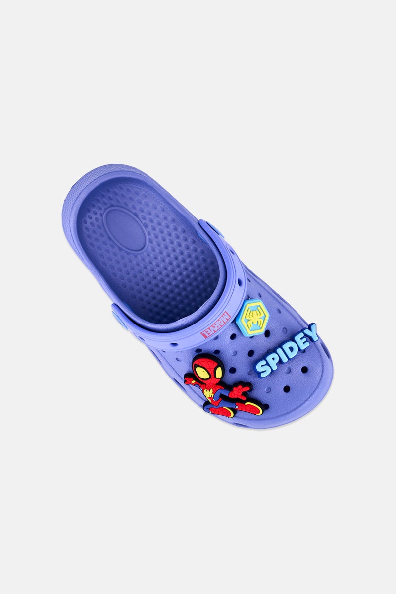 MARVEL Toddlers Boy Spidey Amazing Friends Slingback Clogs, Blue - Image 2