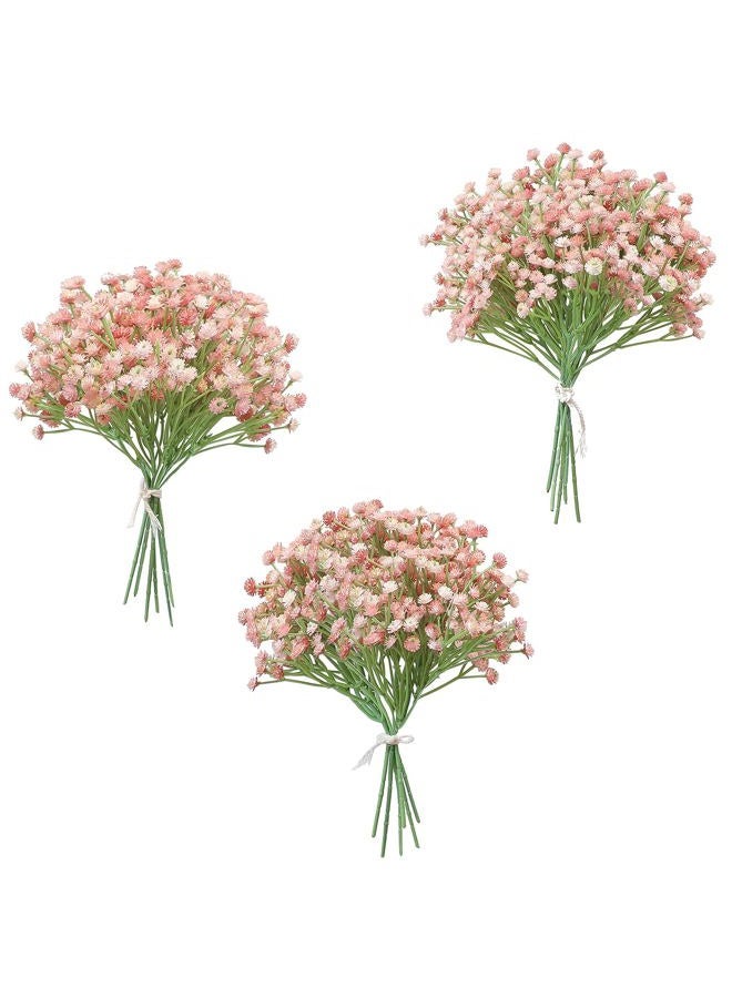 Floroom 18pcs Artificial Babys Breath Gypsophila Greenery Sprays, Real Touch Dusty Rose Blush Pink Fake Flowers for Wedding Bouquets Centerpieces Floral Arrangements and Decorations - Image 1