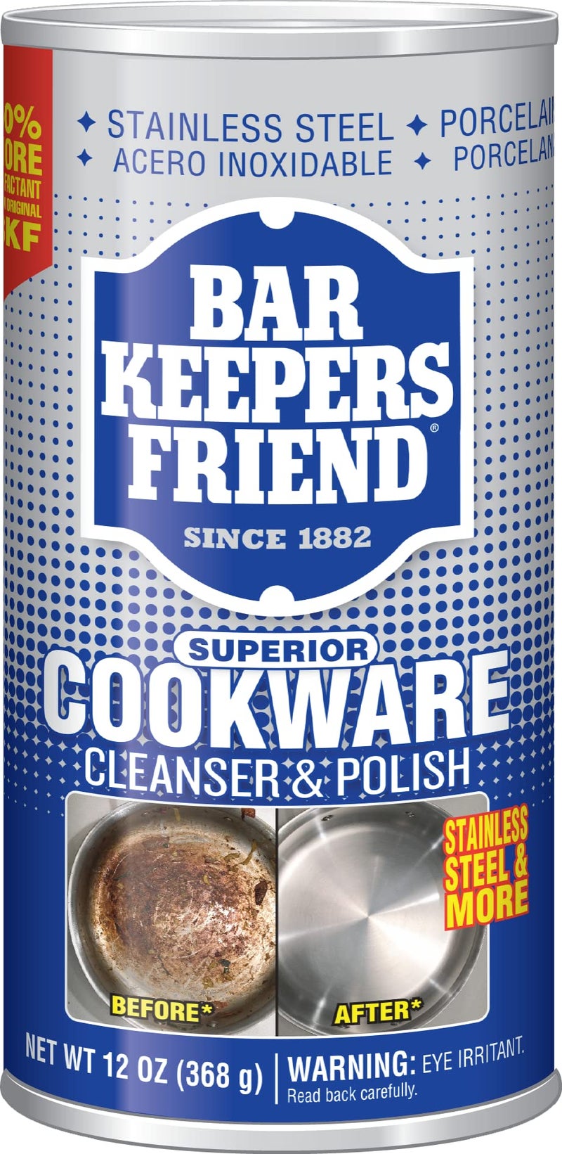 Bar Keepers Friend Bar Keeper's Friend COOKWARE CLEANER/POLISH 12 oz Can (2-pack) - Image 1