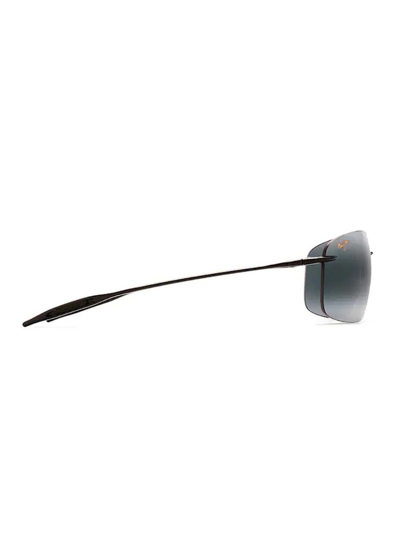 MAUI JIM MAUI JIM 422-02 GRY BREAKWALL GLOSS BLACK Exclusive Sunglassess  - Image 3