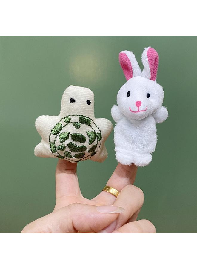 Bluejw 2025 New Plush Toy Finger Doll Turtle Rabbit Suit Home Pacifying Mini Doll - Image 1