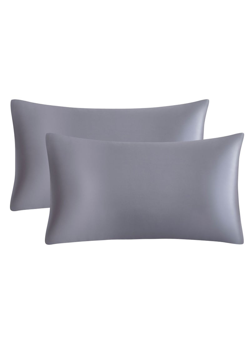 Y&D 2-Piece Simple Solid Colour Pillow Case Cover  - Image 1