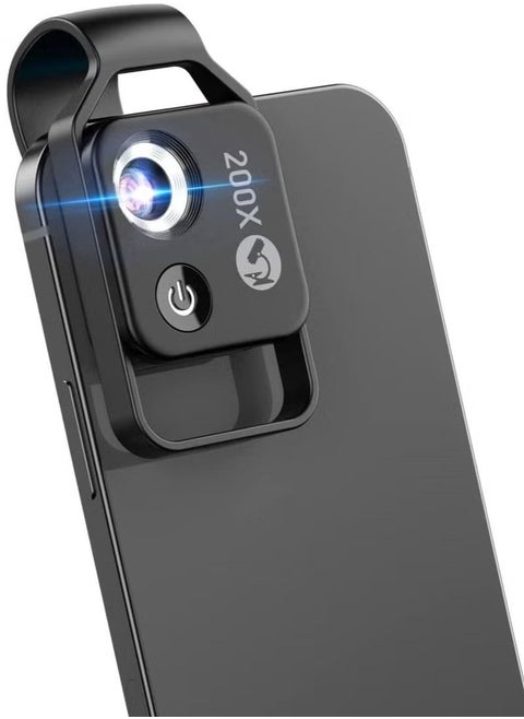 Phone Microscope Attachment 200X Mini