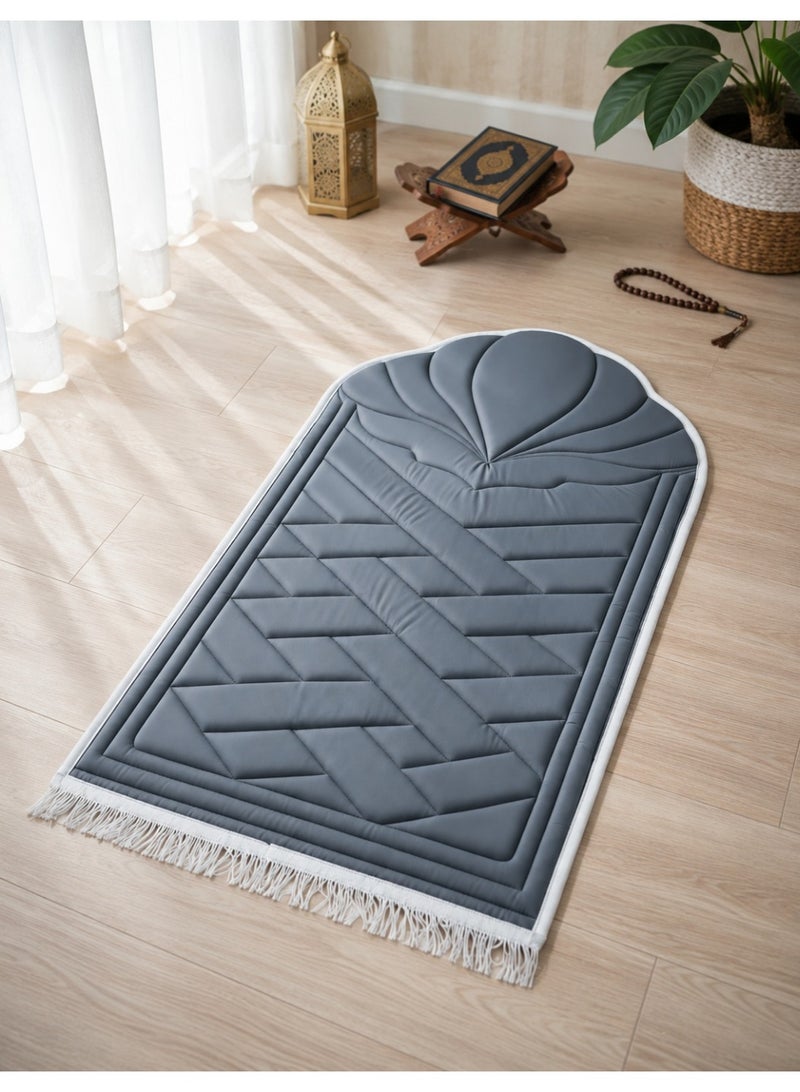 Premium Velvet Prayer Rug with 2cm Foam Padding, Extra Comfort for Knees, Soft & Non-Slip Foldable Prayer Mat, Lightweight & Portable for Home or Travel - Image 2
