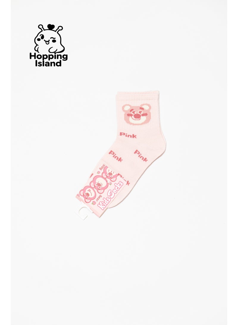 ​جَزِيرَةُ الْقَفَزَاتِ جوارب أطفال بناتي أولاد 5 أزواج بنقشة دب الفراولة مقاس S من 1 إلى 4 سنوات [HI] - Image 5