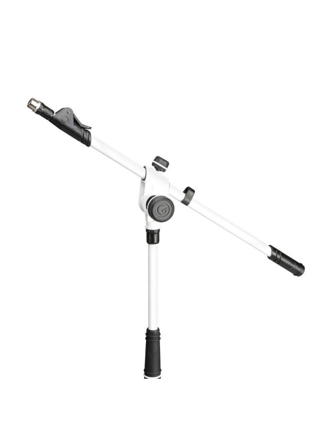 جرافيتي Gravity Microphone Stand with Folding Tripod Base and 2-Point Adjustment Telescoping Boom, White - Image 3