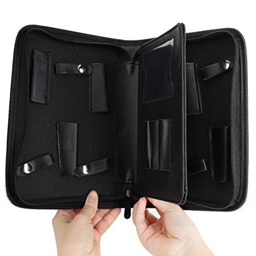 Uonlytech Scissors Holder Pouch Cases Professional Leather Shears Case Leather Barber Salon Scissors Cases for Hair Stylist - Image 3