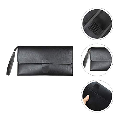 Uonlytech Scissors Holder Pouch Cases Professional Leather Shears Case Leather Barber Salon Scissors Cases for Hair Stylist - Image 4