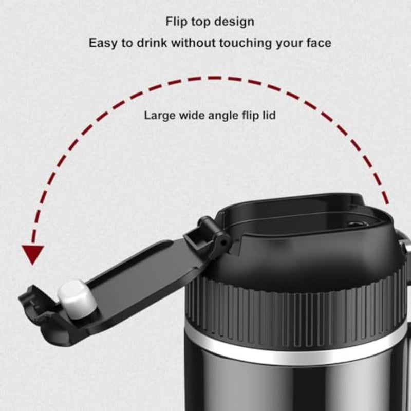 Portable Car Electric Kettle 500ml Stainless Steel Water Boiler with Smart Temp Display for Travel - Image 4