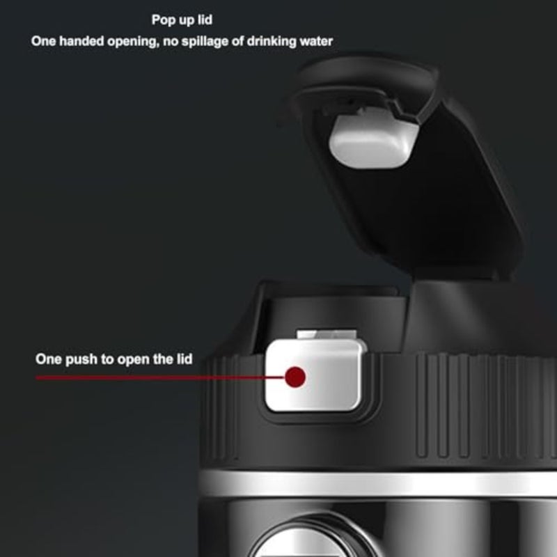 Portable Car Electric Kettle 500ml Stainless Steel Water Boiler with Smart Temp Display for Travel - Image 5