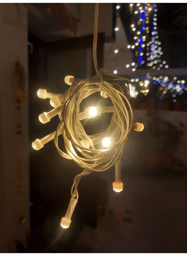 نجفة شوب حبال إضاءة  زينة رمضان شريط ليد  صفراء حوّل أي مساحة لديك إلى أجواء ساحرة ومضيئة مع حبال إضاءة زينة صفراء   مصنوعة بجودة عالية ومرونة تجعلها سهلة التركيب والتشكيل، بطول 10 متر لتغطية مساحة واسعة. مثالية للديكور الداخلي والخارجي في الحفلات، رمضان، الأعياد، أو حتى لإضاءة غرف النوم بطريقة رومانسية. - Image 5