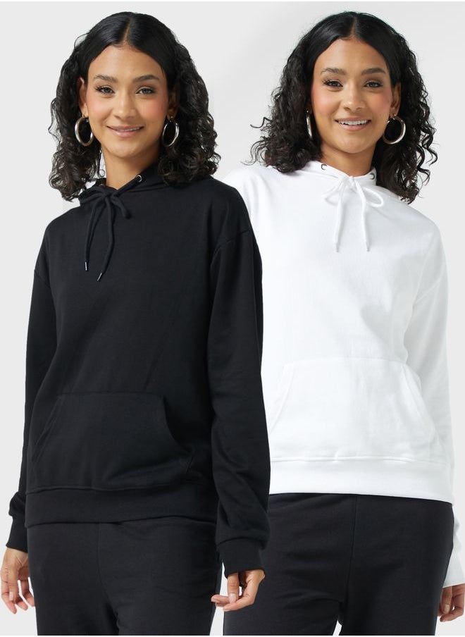 Ginger Basics - 2 Pack Essential Pocket Hoodie - Image 1
