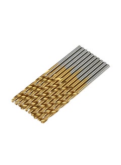 50pcs HSS Plating Titanium Twist Drill Bit Set Metric System 1.0-3.0mm High Speed Steel Titanium Coated Twist Drills Bits Woodworking Wood Drilling Tool