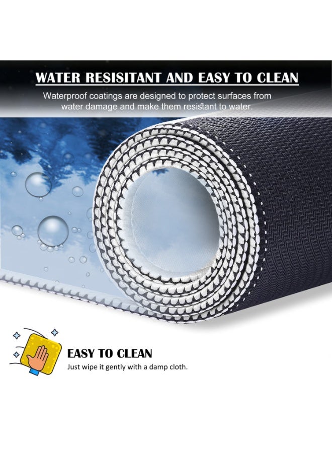 TYCTIX Large Mouse Pad 800x300mm Extended Mouse Pad Non-Slip Rubber Base Gaming Mouse pad Office Mouse Mat Smooth Cloth Surface Desk Mat Keyboard Pads for Computers, Forest - Image 5