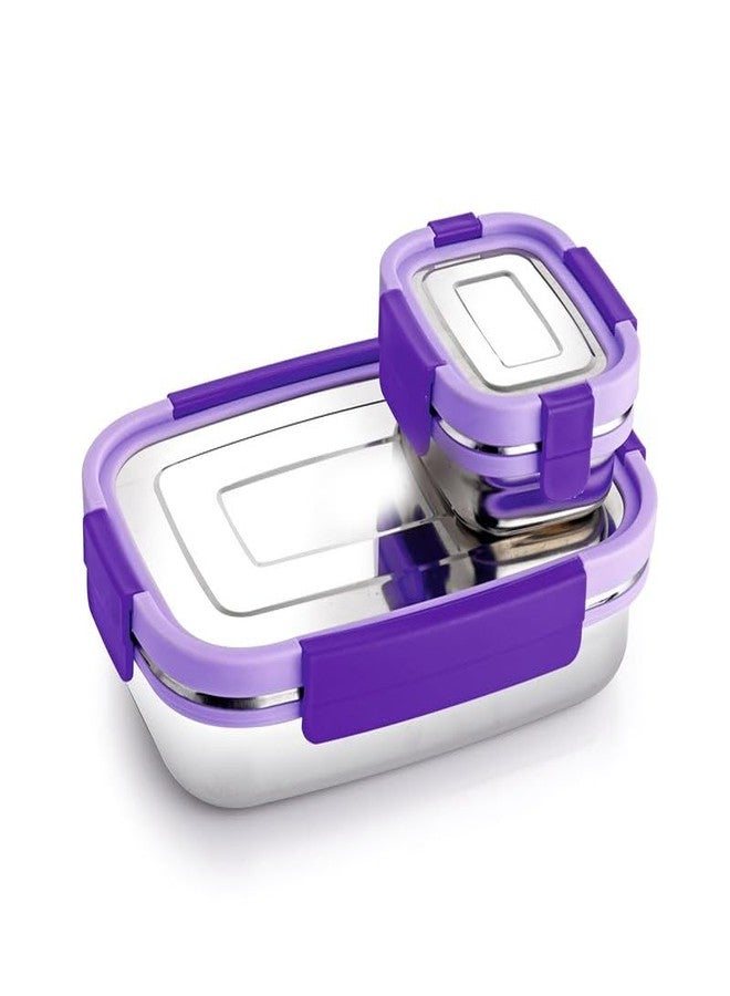 PARVY® Stainless Steel Lunch Box | Lightweight, Leak-Proof, & BPA-Free | Ideal for School, Office & Outdoor Use | Eco-Friendly Meal Prep Container | Easy to Clean & Durable(750 ML) - Image 2