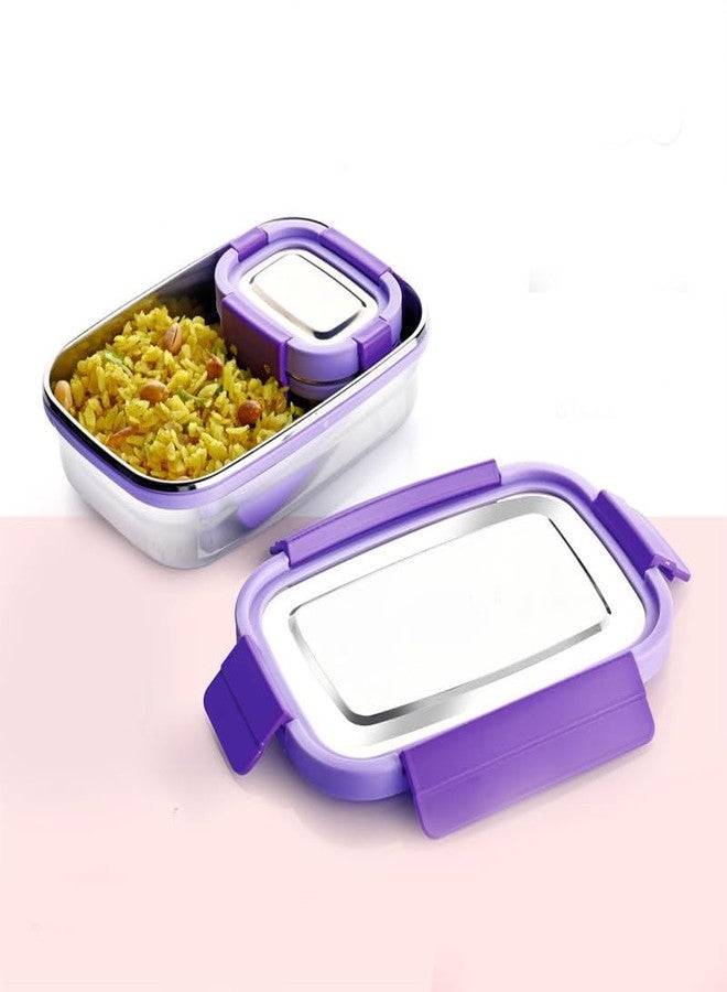 PARVY® Stainless Steel Lunch Box | Lightweight, Leak-Proof, & BPA-Free | Ideal for School, Office & Outdoor Use | Eco-Friendly Meal Prep Container | Easy to Clean & Durable(750 ML) - Image 5