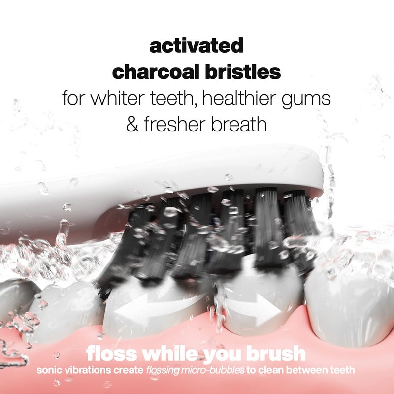 AquaSonic Pulse â€“ Ultra Whitening Electric Toothbrush w Activated Charcoal Whitening Bristles â€“ Sonic Rechargeable toothbrush â€“ 3 Modes & Smart Timers â€“ Lasts 45 days â€“ Home & Travel Toothbrush - Image 4
