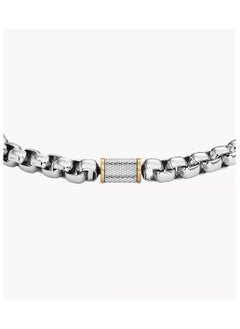 FOSSIL Men's Stainless Steel with lobster or fold over closure bracelet  - Image 3
