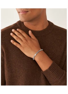 FOSSIL Men's Stainless Steel with lobster or fold over closure bracelet  - Image 2